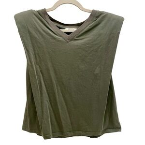 Aritzia Babaton Shoulder Pad TShirt